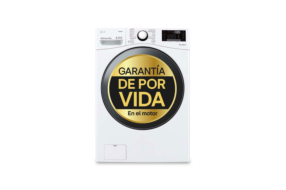 LG Lavadora LG F1P1CY2W, 17 kg, E, Blanco, 1100rpm, Serie  XXL, F1P1CY2W