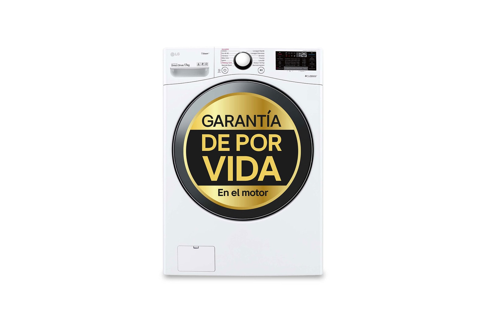 LG F1P1CY2W Lavadora vista frontal izquierda