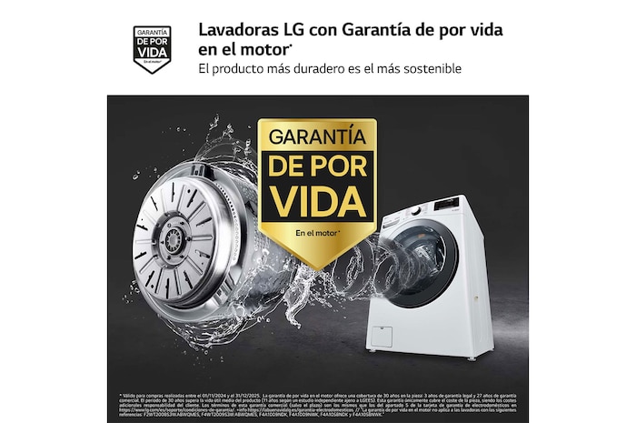 LG Lavadora LG F1P1CY2W, 17 kg, E, Blanco Marfil, 1100rpm, Serie XXL, F1P1CY2W