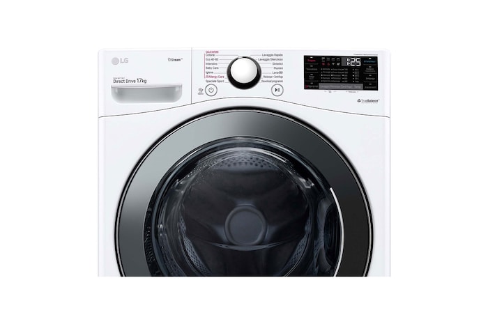 LG Lavadora LG F1P1CY2W, 17 kg, E, Blanco Marfil, 1100rpm, Serie XXL, F1P1CY2W