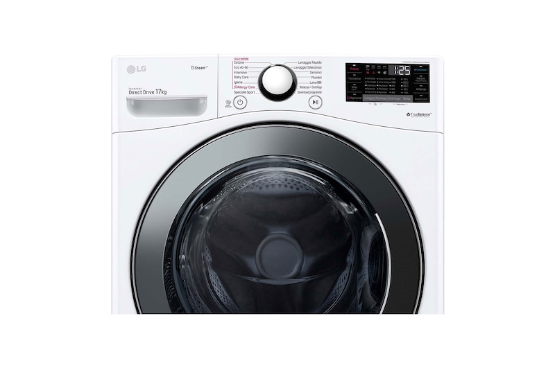 LG Lavadora LG F1P1CY2W, 17 kg, E, Blanco Marfil, 1100rpm, Serie  XXL, F1P1CY2W