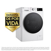LG Lavasecadora inteligente AI Direct Drive TM, Vapor 9/6kg, 1400rpm, Un 10% más eficiente que A(lavado) /D(secado) Blanca, Serie 500, F4DR5509A1W