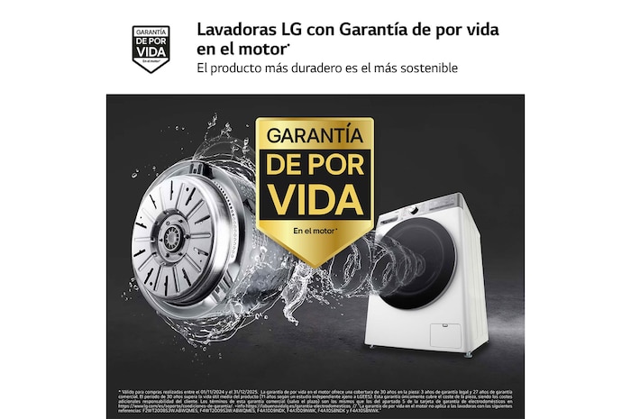 LG Lavasecadora inteligente AI Direct Drive™, Turbowash 360º, Autodosificación 13/7kg, 1400rpm,  Un 10% más eficiente que A(lavado) /D(secado) Blanca, Serie 950, F4DR9513A2W