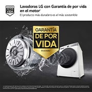 LG Lavasecadora inteligente AI Direct Drive™, Turbowash 360º, Autodosificación 13/7kg, 1400rpm,  Un 10% más eficiente que A(lavado) /D(secado) Blanca, Serie 950, F4DR9513A2W