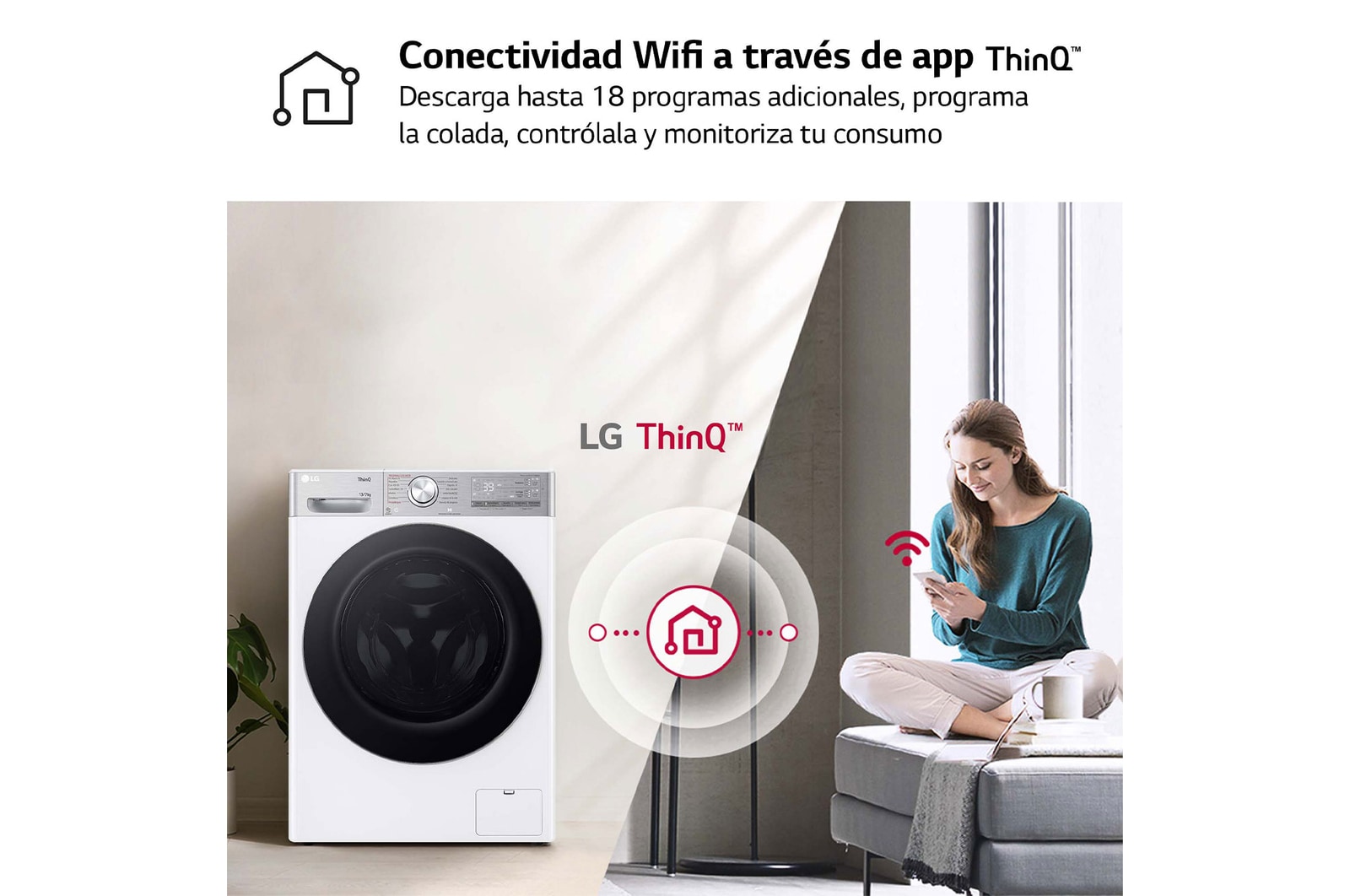 LG Outlet Lavasecadora inteligente AI Direct Drive™, Turbowash 360º, Autodosificación 13/7kg, 1400rpm, Un 10% más eficiente que A(lavado) /D(secado) Blanca, Serie 950, F4DR9513A2W.OUTLET