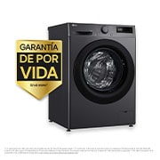 LG Lavadora inteligente AI Direct Drive, Vapor, 9kg , 1400rpm Un 10% más eficiente que A, Serie 500, F4WR5009A6M.OUTLET