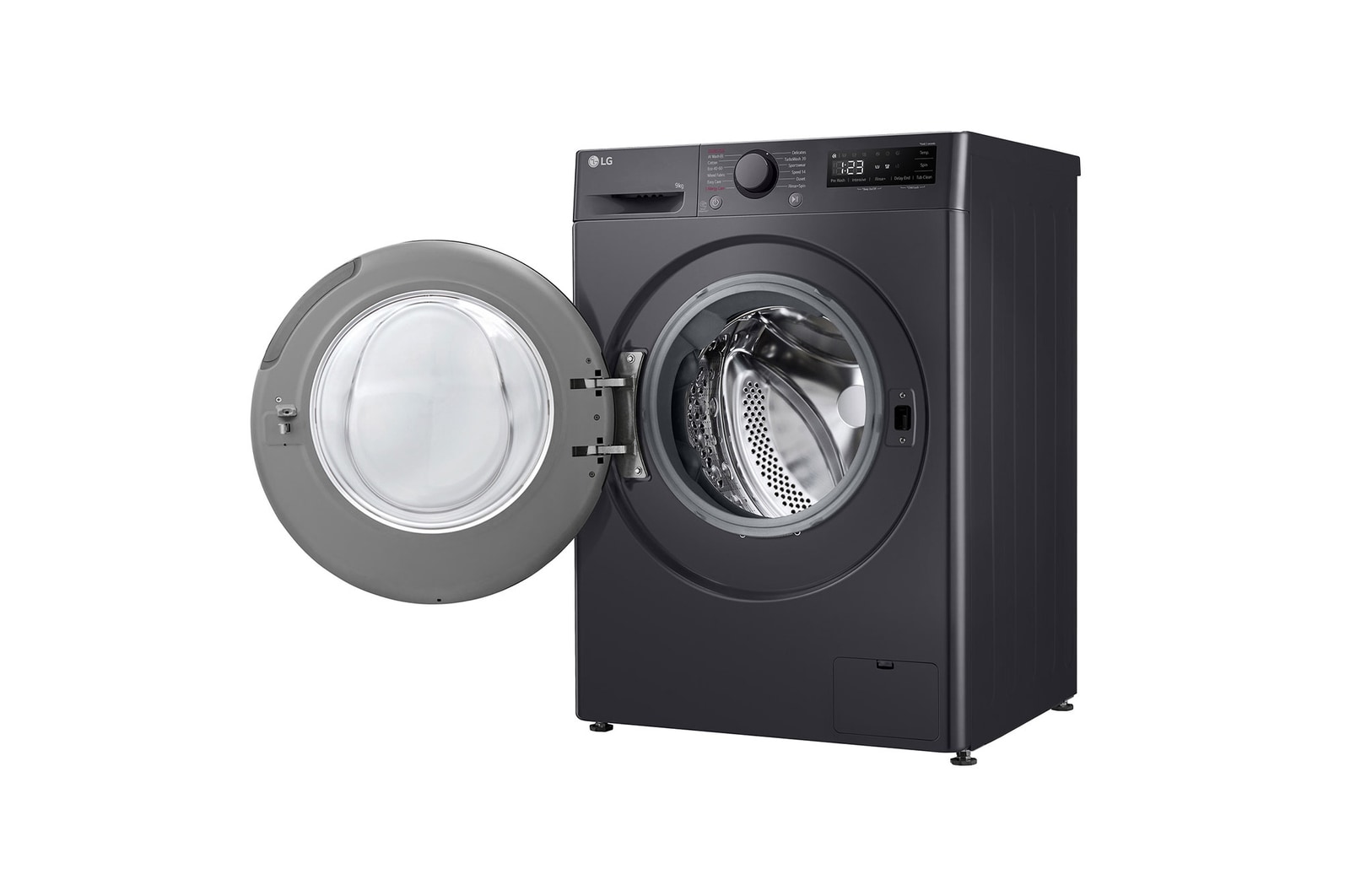 LG Lavadora inteligente AI Direct Drive, Vapor, 9kg , 1400rpm Un 10% más eficiente que A, Serie 500, F4WR5009A6M.OUTLET