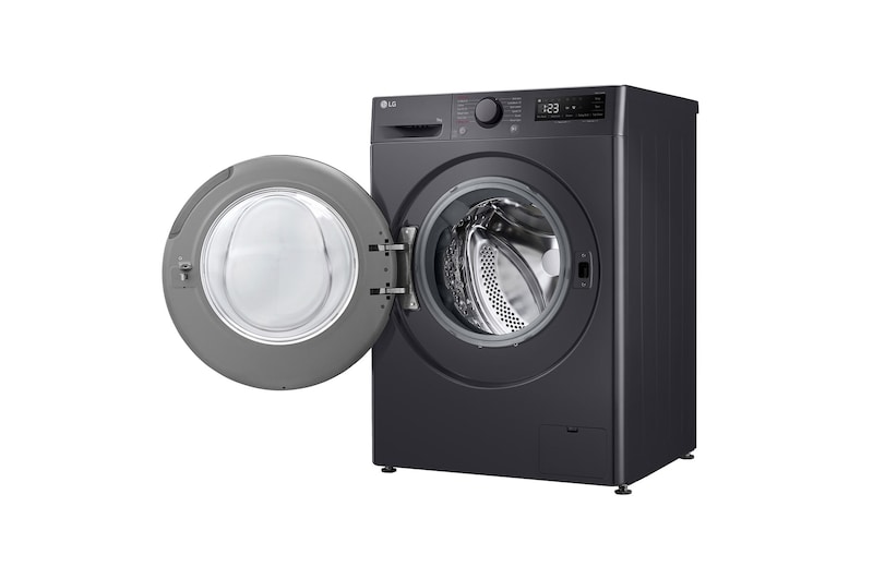 LG Lavadora inteligente AI Direct Drive, Vapor, 9kg , 1400rpm Un 10% más eficiente que A, Serie 500, F4WR5009A6M.OUTLET