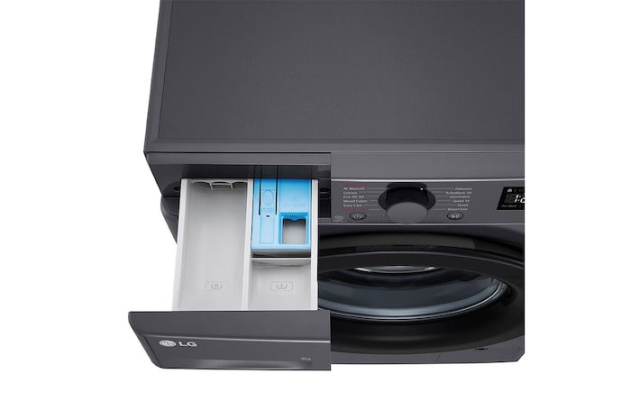 LG Lavadora inteligente AI Direct Drive, Vapor, 9kg , 1400rpm Un 10% más eficiente que A, Serie 500, F4WR5009A6M.OUTLET