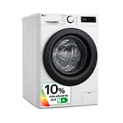 LG Lavadora inteligente AI Direct Drive, Vapor, 9kg , 1400rpm Un 10% más eficiente que A, Serie 500, F4WR5009A6W.OBSEXC