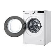 LG Lavadora inteligente AI Direct Drive, Vapor, 9kg , 1400rpm Un 10% más eficiente que A, Serie 500, F4WR5009A6W.OBSEXC