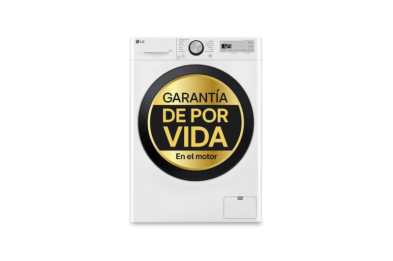 LG Lavadora inteligente AI Direct Drive,  Vapor,  11kg ,  1400rpm Un 10% más eficiente que A, Serie 500, F4WR5011A6F