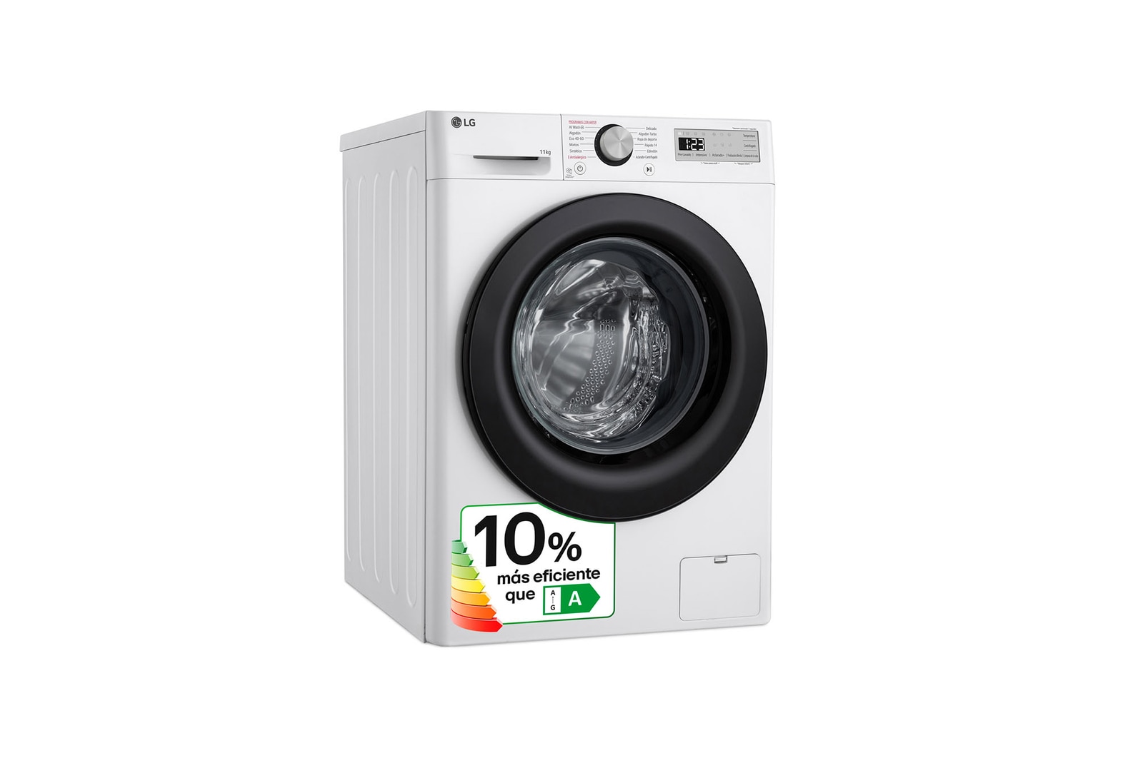 LG Lavadora inteligente AI Direct Drive,  Vapor,  11kg ,  1400rpm Un 10% más eficiente que A, Serie 500, F4WR5011A6F