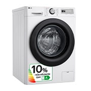 LG Lavadora inteligente AI Direct Drive,  Vapor,  11kg ,  1400rpm Un 10% más eficiente que A, Serie 500, F4WR5011A6F