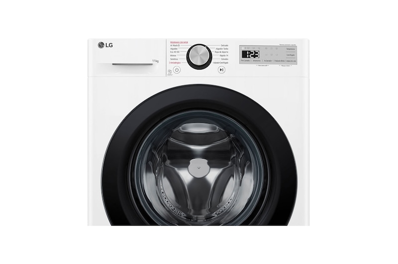 LG Outlet Lavadora inteligente AI Direct Drive, Vapor, 11kg , 1400rpm Un 10% más eficiente que A, Serie 500, F4WR5011A6F.OUTLET