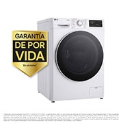LG Lavadora inteligente AI Direct Drive. Vapor, Autodosificación,  9kg ,  1400rpm Un 10% más eficiente que A, Serie 550, F4WR5509A0W