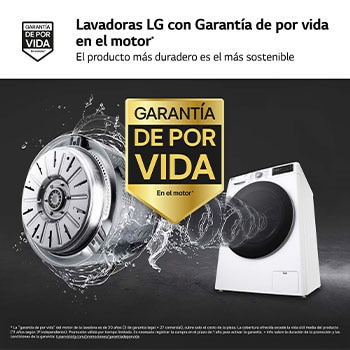 LG Outlet Lavadora inteligente AI Direct Drive. Vapor, Autodosificación, 9kg , 1400rpm Un 10% más eficiente que A, Serie 550, F4WR5509A1W.OUTLET