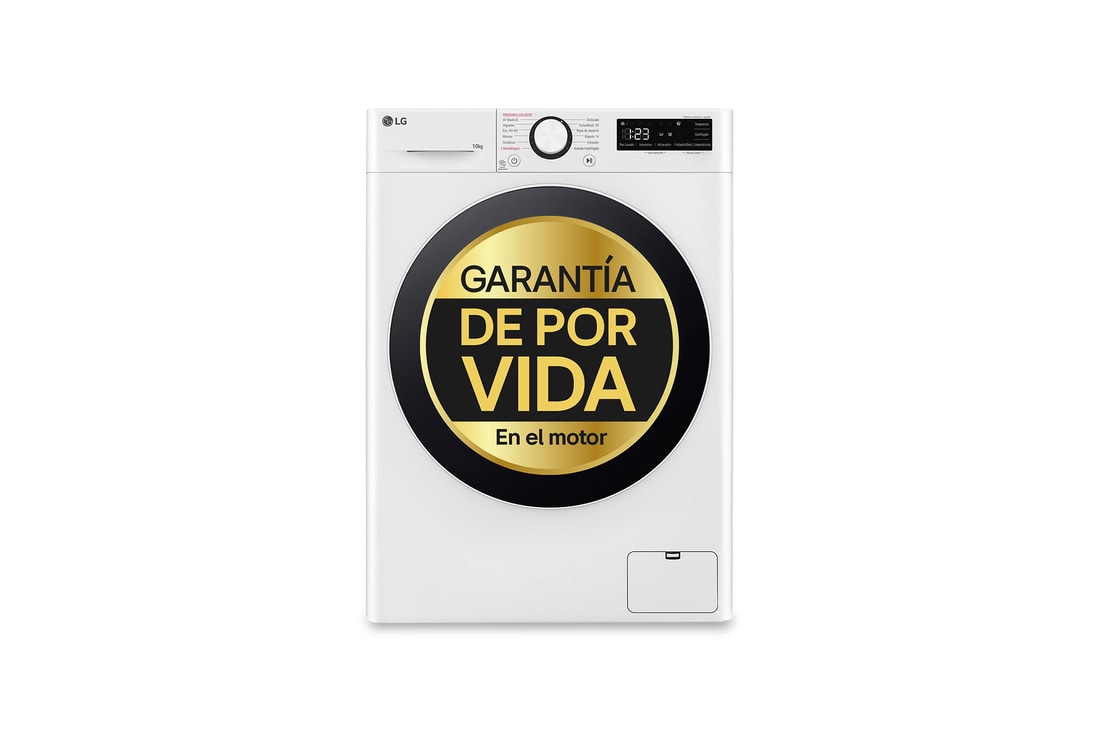 LG Outlet Lavadora inteligente AI Direct Drive. TurboWash 360º, Vapor, 10kg , 1400rpm Un 10% más eficiente que A, Serie 600, F4WR6010A0W.OUTLET