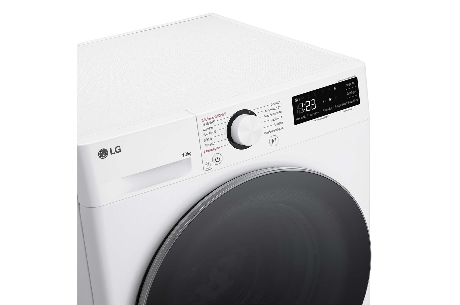 LG Outlet Lavadora inteligente AI Direct Drive. TurboWash 360º, Vapor, 10kg , 1400rpm Un 10% más eficiente que A, Serie 600, F4WR6010A1W.OUTLET