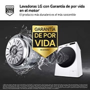 LG Lavadora 10kg , 1400rpm, Un 10% más eficiente que A, TurboWash 360º- Steam, F4WR6010AGW.OBSEXC