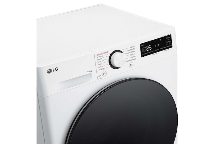 LG Outlet Lavadora inteligente AI Direct Drive. TurboWash 360º, Vapor, 10kg , 1400rpm Un 10% más eficiente que A, Serie 600, F4WR6010AGW.OUTLET