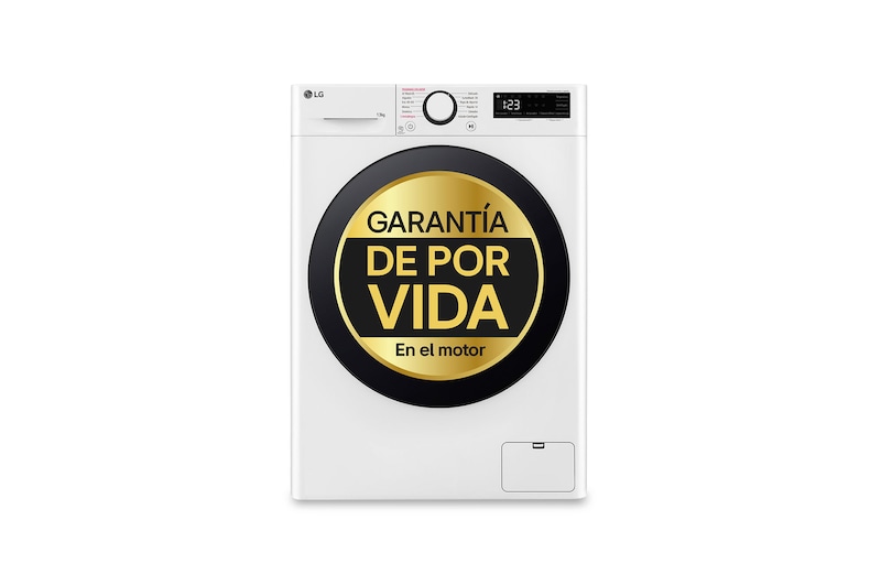 LG Lavadora inteligente AI Direct Drive. TurboWash 360º, Vapor, 13kg , 1400rpm Un 10% más eficiente que A, Serie 600, F4WR6013AGW
