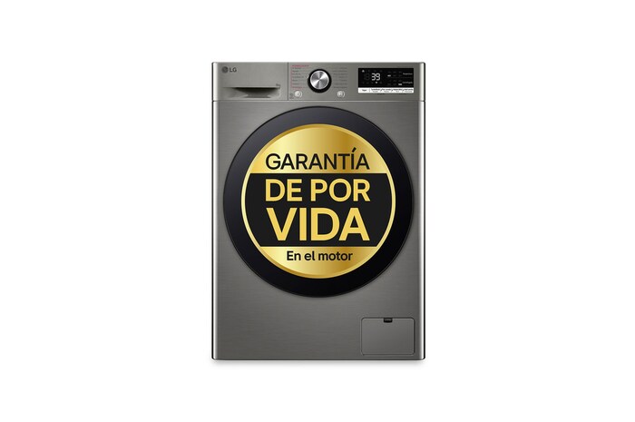 LG Lavadora inteligente AI Direct Drive. TurboWash 360º, Vapor+, 9kg , 1400rpm Un 10% más eficiente que A, Serie 700, F4WR7009AGS.OBSEXC
