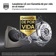 LG Lavadora inteligente AI Direct Drive. TurboWash 360º, Vapor+,  10kg ,  1400rpm Un 10% más eficiente que A, Serie 700, F4WR7010AGS