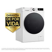 LG Lavadora 10kg ,  1400rpm  Un 10% más eficiente que A,   TurboWash 360º- Steam +, F4WR7010AGW