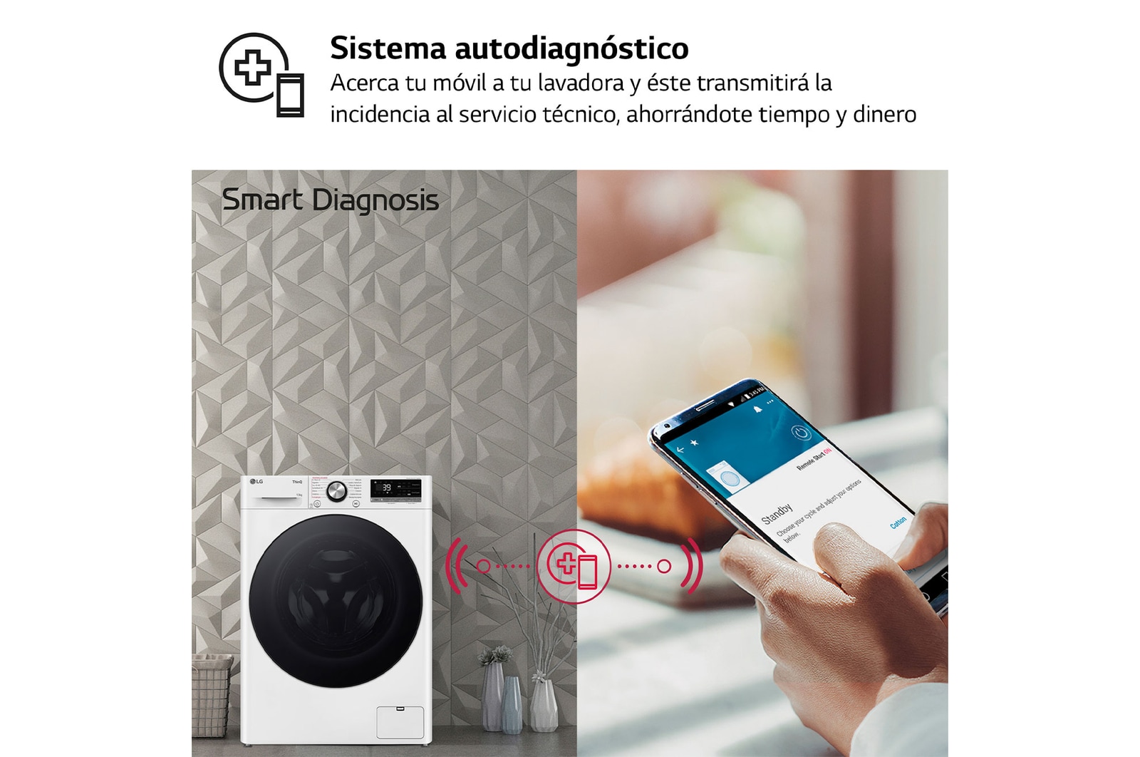 LG Outlet Lavadora inteligente AI Direct Drive. TurboWash 360º, Vapor, 13kg , 1400rpm Un 20% más eficiente que A, Serie 600, F4WR6013AGW.OUTLET