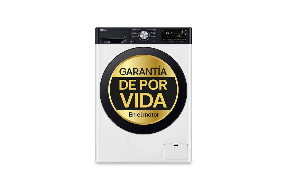 LG Lavadora 11kg ,  1400rpm  Un 10% más eficiente que A, TurboWash 360º-  Dosificador automático detergente, F4WR7511AGH