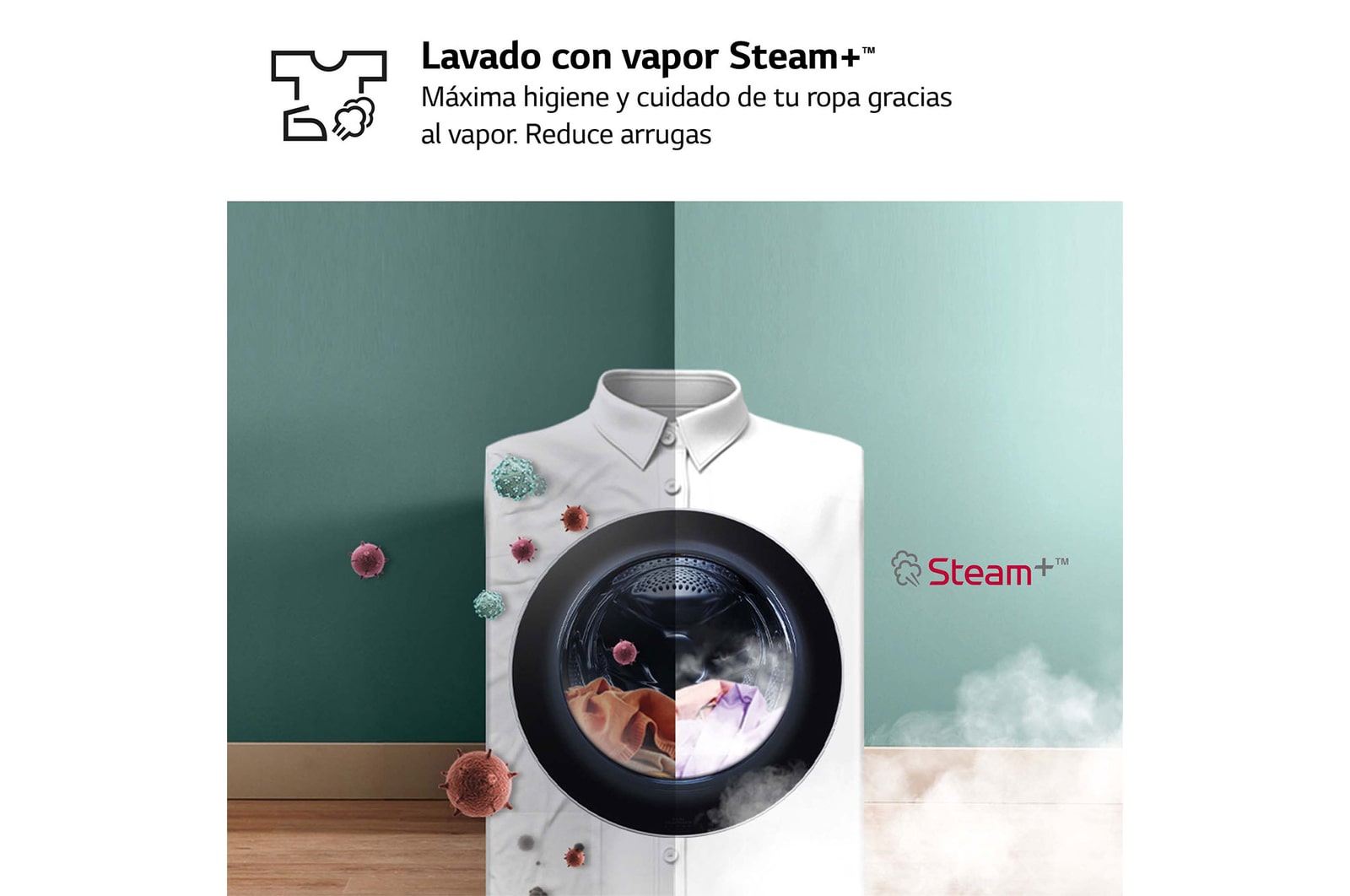 LG 9 kg Lavadora Blanca AI DD™ Vapor+, F4WR9009A2W