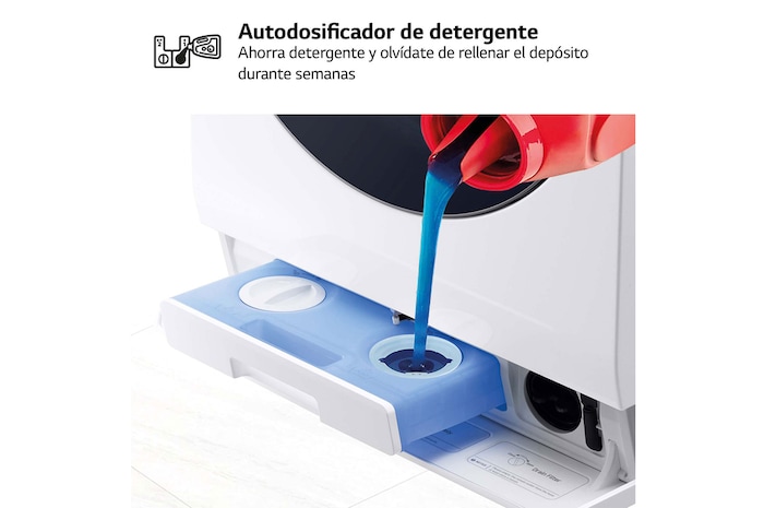 LG Lavasecadora LG SIGNATURE  con bomba de calor, Clase A lavado/A secado, 12kg lavado/7kg secado, 1.600 rpm, Blanca, LSWD100E