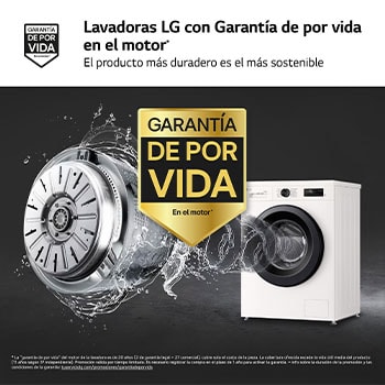 LG Lavasecadora Inverter | LG W4X1095NWK, Direct Drive, 6 Motion, 9/5kg, 1400rpm, Serie 140, Clasificación A (Lavado) / E (Secado), Blanca, W4X1095NWK