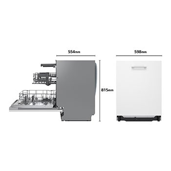 LG Outlet Lavavajillas Integrable, LG QuadWashᵀᴹ Steam, A, con lavado a vapor y tercera bandeja, DB375TXS.OUTLET