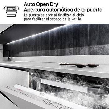 LG Outlet Lavavajillas Integrable, LG QuadWashᵀᴹ Steam, A, con lavado a vapor y tercera bandeja, DB375TXS.OUTLET