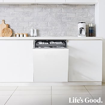 LG Outlet Lavavajillas Integrable, LG QuadWashᵀᴹ Steam, A, con lavado a vapor y tercera bandeja, DB375TXS.OUTLET