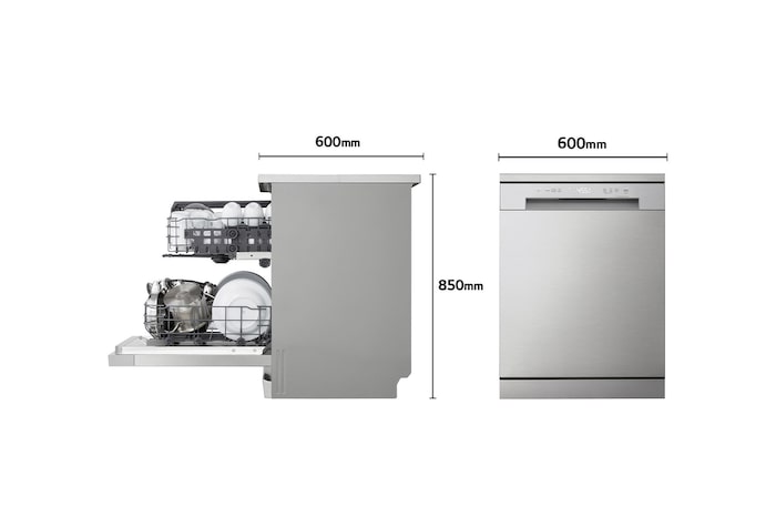 LG Lavavajillas LG QuadWashTM, Inox antihuellas , D, DF142FV