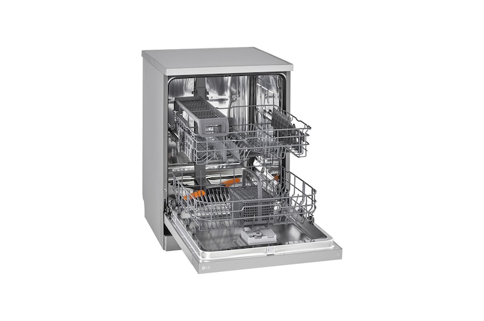 LG Lavavajillas LG QuadWashTM, Inox antihuellas , D, DF142FV