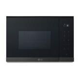 Microondas con Grill | LG MG7Z2593B, 900W, integración total, 25 L, negro+acero negro