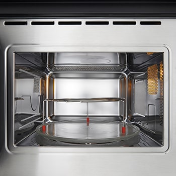 LG  Microondas Grill Integrable| LG MG7Z2593D, 900W, 25L, cristal negro + acero, MG7Z2593D