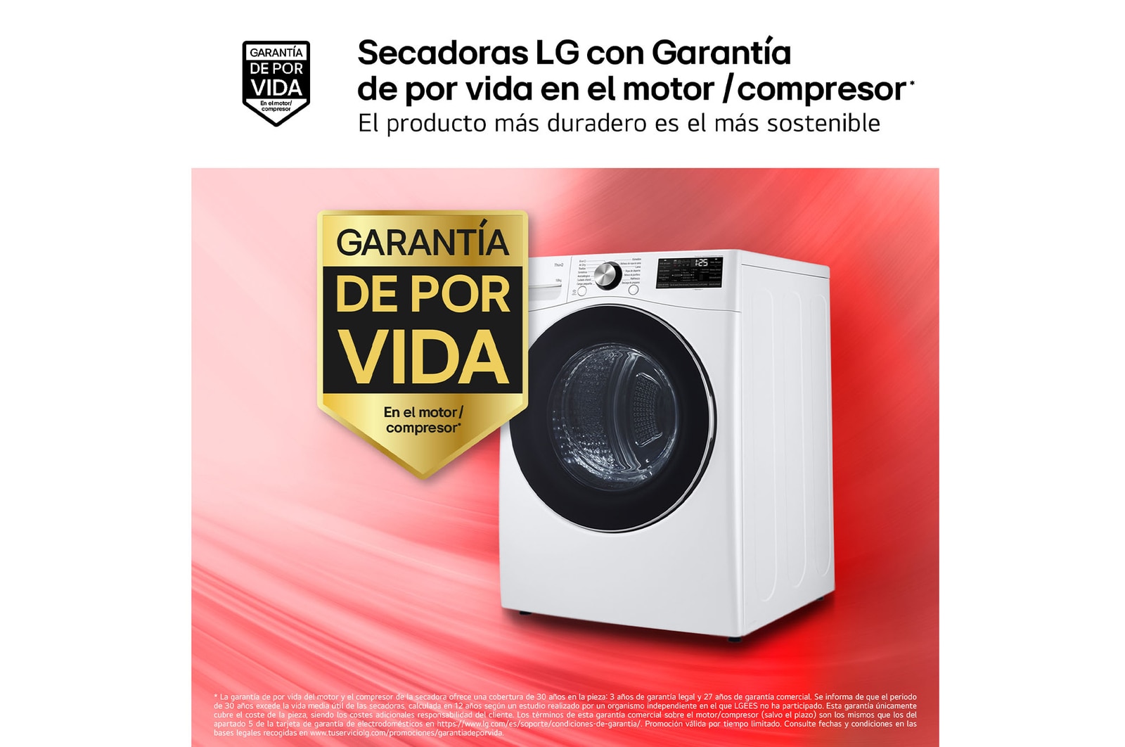 LG Secadora  con Inteligencia artificial 18kg, D, con Bomba de calor Dual Inverter, Direct Drive , Inox antihuellas , Serie  XXL, RH18U8AVCW