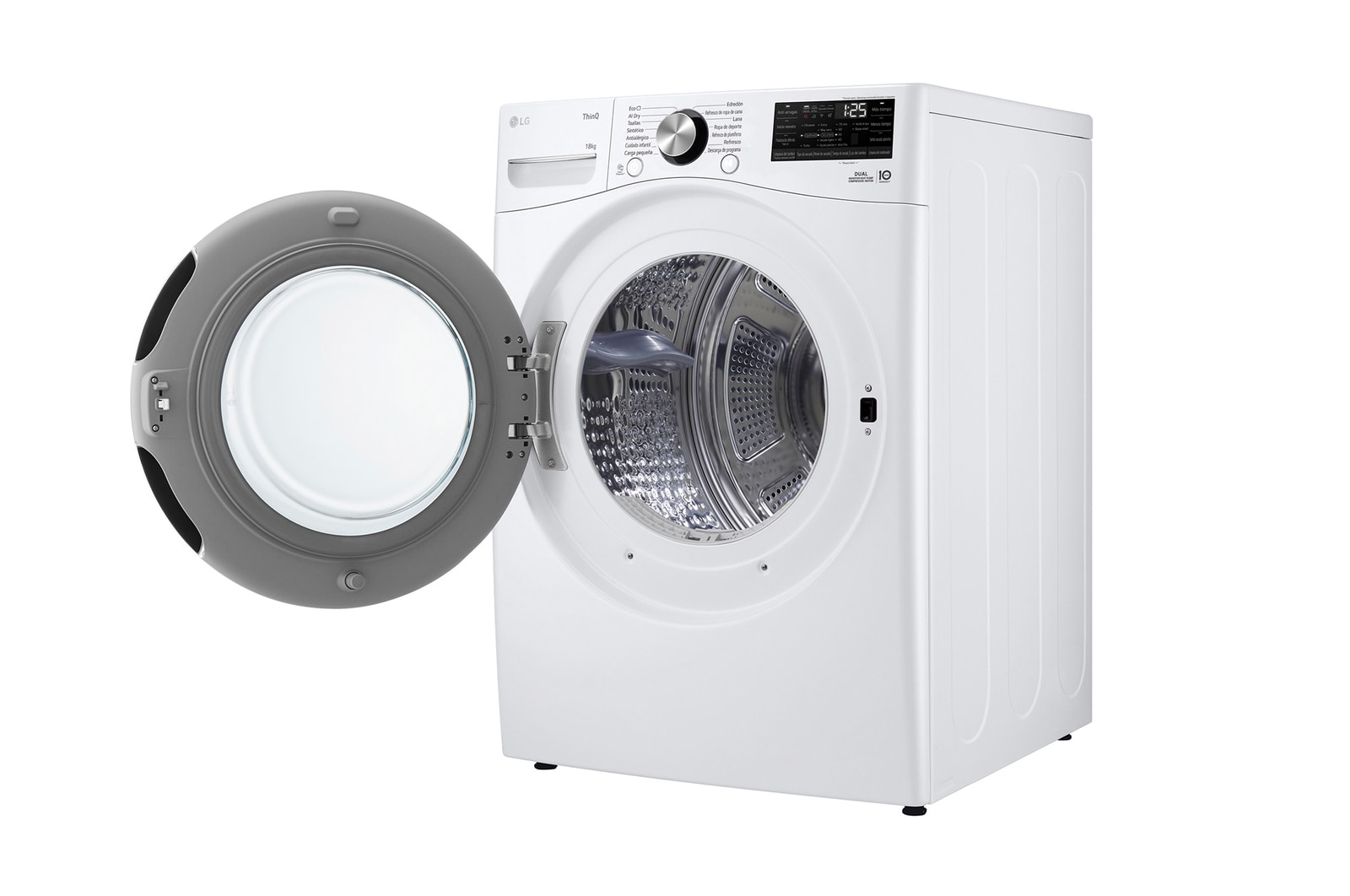 LG Outlet Secadora con Inteligencia Artificial 18kg, eficiencia A+++, con Bomba de calor Dual Inverter, Direct Drive, Blanca, Serie XXL, RH18U8AVCW.OUTLET