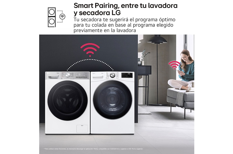 LG Secadora  con Inteligencia artificial 18kg, D, con Bomba de calor Dual Inverter, Direct Drive , Inox antihuellas , Serie  XXL, RH18U8AVCW