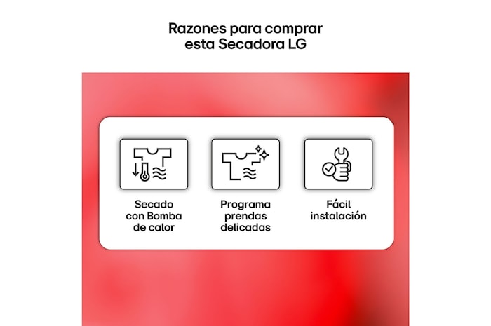 Secadora 8kg, D, con Bomba de calor, Blanca, Serie 100