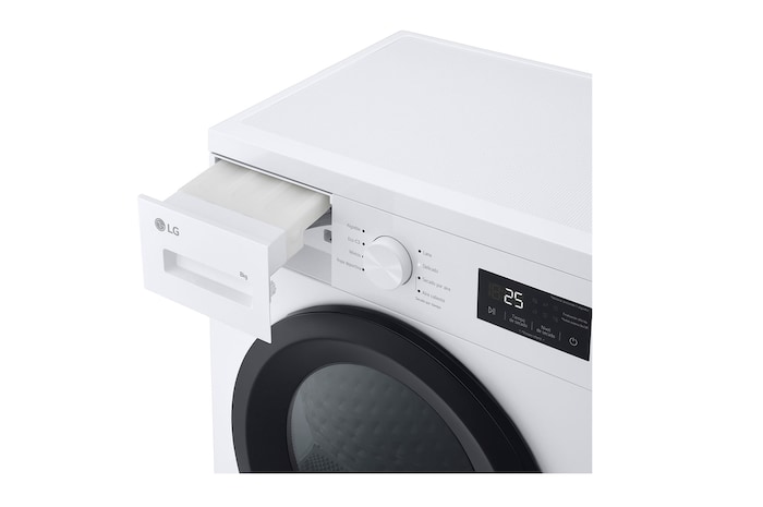 Secadora 8kg, D, con Bomba de calor, Blanca, Serie 100