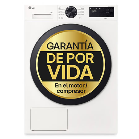Secadora  con Inteligencia artificial 9kg, B, con Bomba de calor Dual Inverter, Blanca , Serie  500 - RHX5009TWB