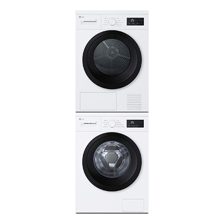 Torre de lavado y secado | LG TORRE808NWK, Bomba de calor Dual Inverter, 8kg lavado, 8kg secado, 1400rpm, series 100,clasificación A/D, Blanco - TORRE808NWK.SET