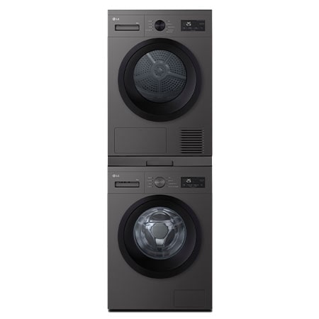 Torre de lavado y secado | LG TORRE908NDK, Bomba de calor Dual Inverter, 9kg lavado, 8kg secado, 1400rpm, serie 100,clasificación A/D, Silver grafito