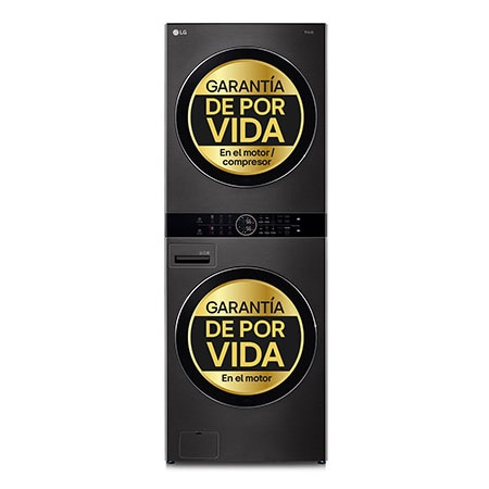 LG – Torre de lavado y secado LG 17 Kg / 1.400 rpm y 16 Kg secado – LGWT1716BLF.